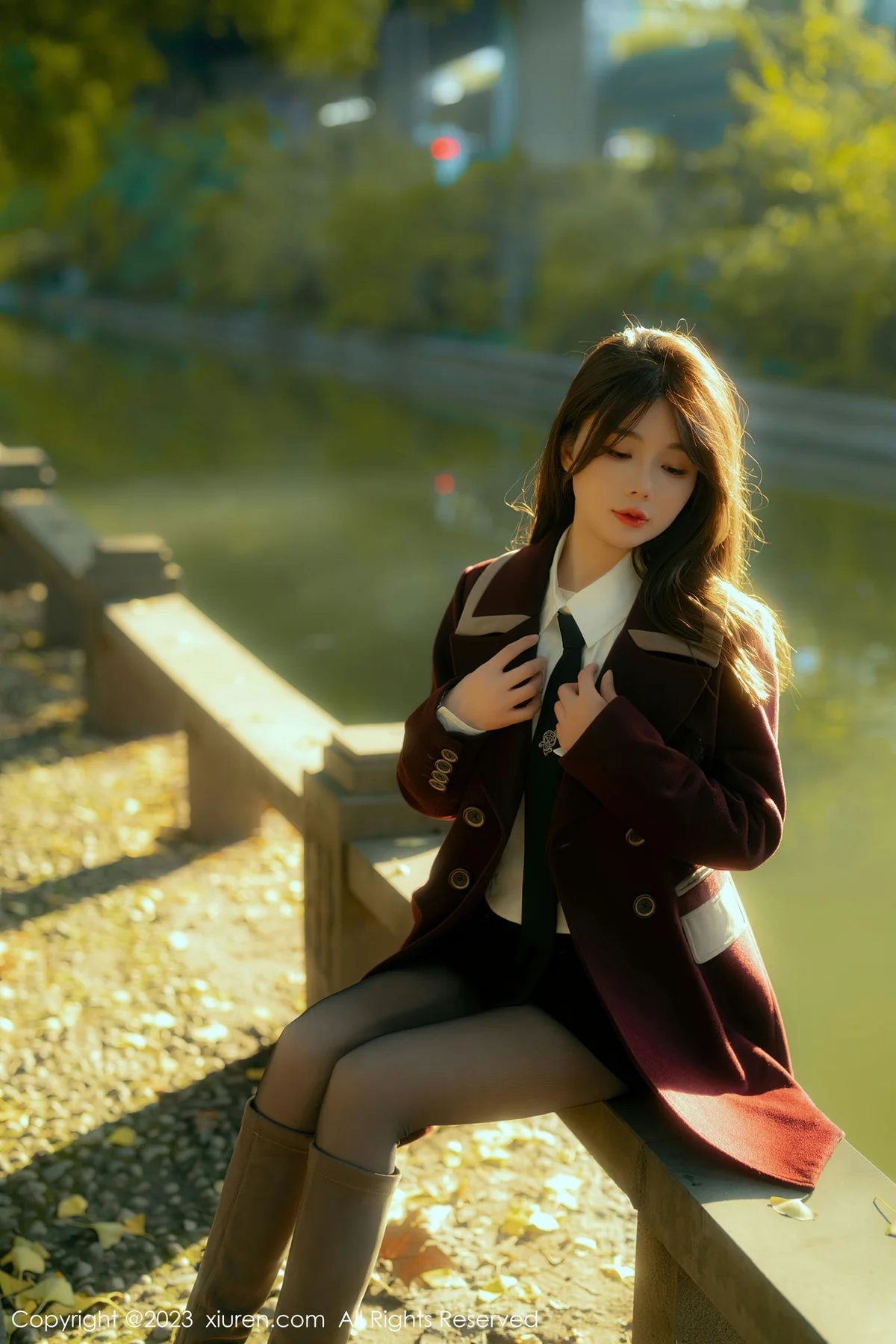 XiuRen 秀人 No.6137 婠婠么 白T黑色短裙 性感写真 - 2