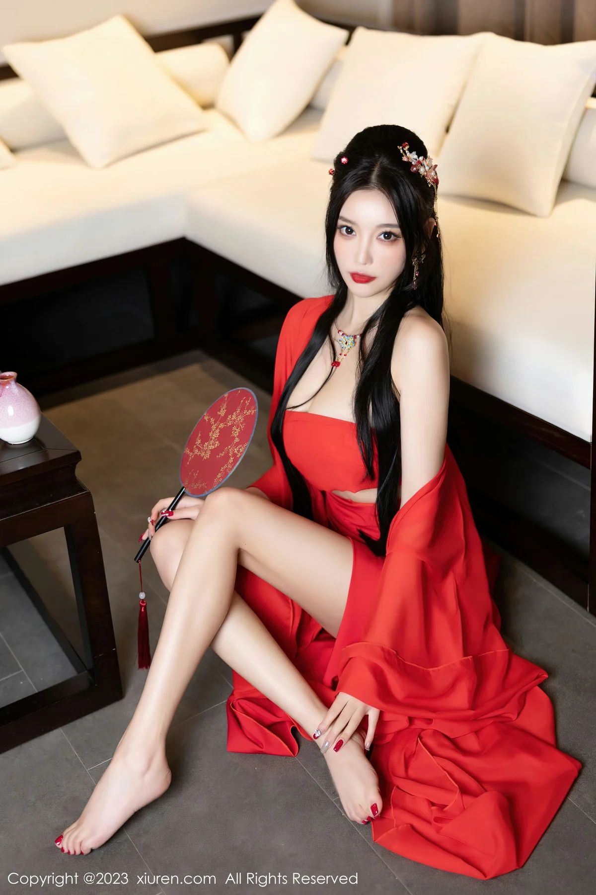 XiuRen 秀人 No.6149 杨晨晨Yome 《为君宽衣解带》古装写真海南岛旅拍 - 1