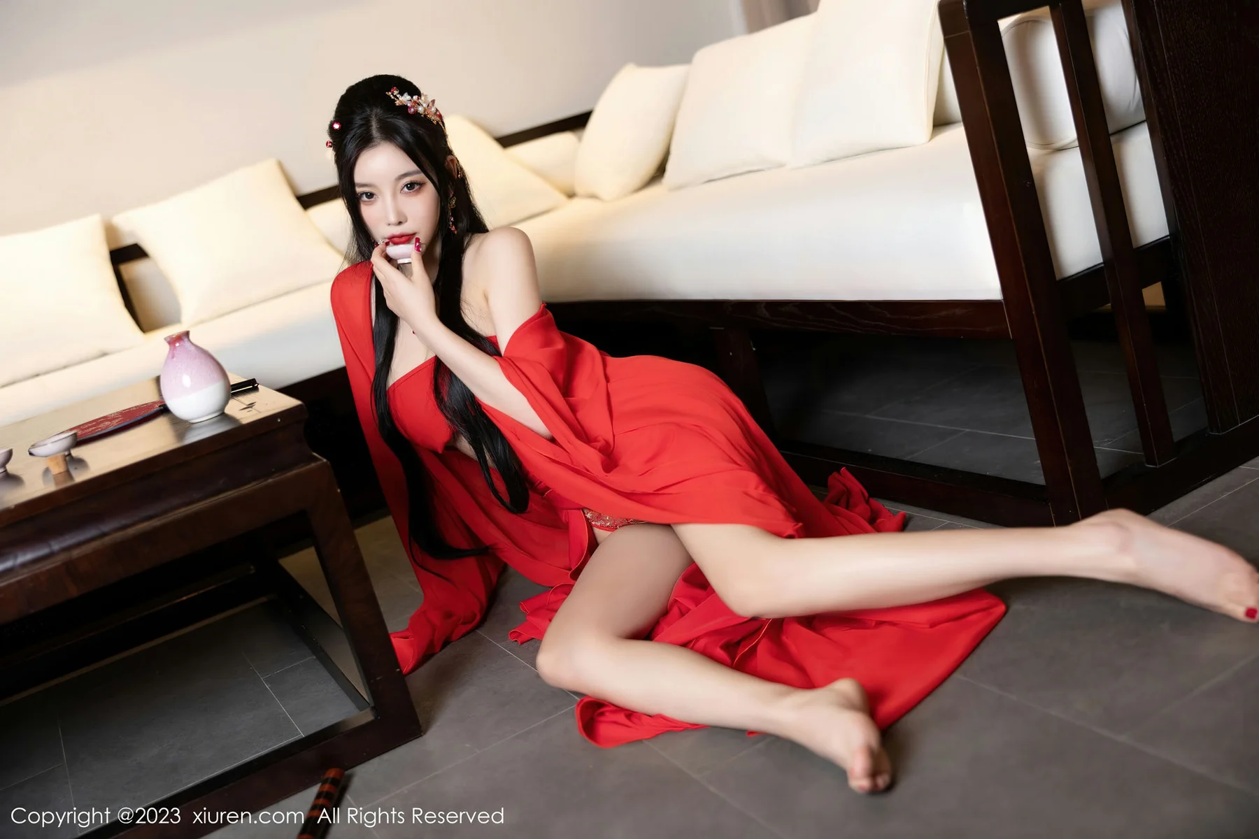 XiuRen 秀人 No.6149 杨晨晨Yome 《为君宽衣解带》古装写真海南岛旅拍 - 6