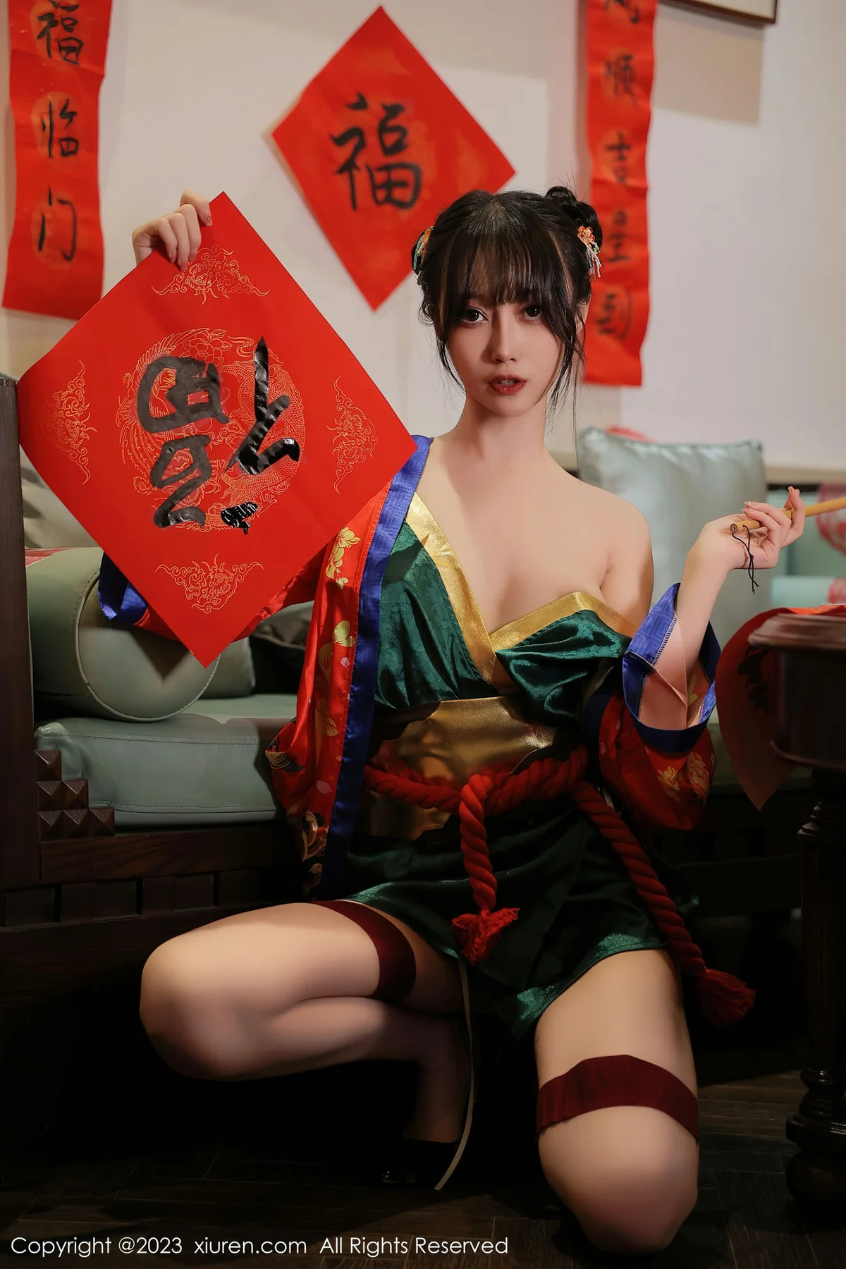 XiuRen 秀人 No.6167 玥儿玥er 新春主题拍摄十月海南旅拍 - 1