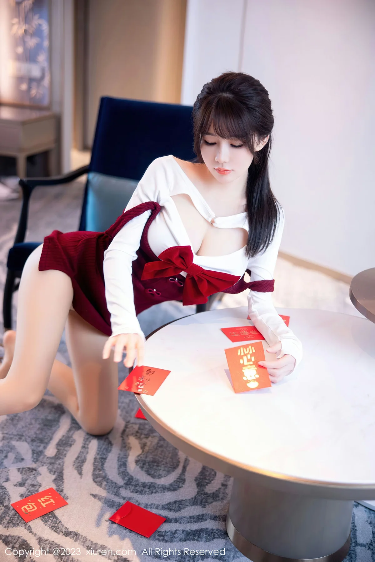 XiuRen 秀人 No.6168 婠婠么 新春主题玉体诱惑拍摄写真 - 6