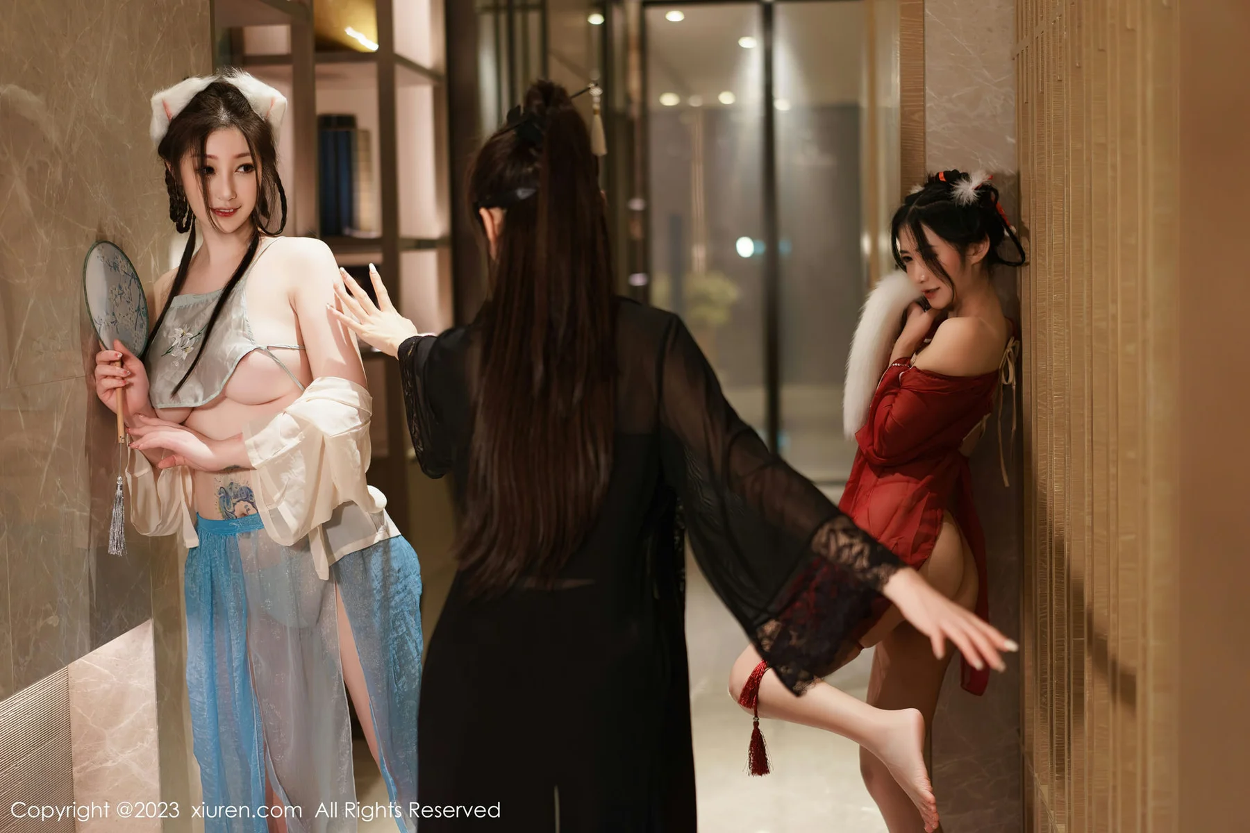 XiuRen 秀人 No.6170 妲己_Toxic、laura阿姣和Carol周妍希 三位性感女神模特合集 - 2