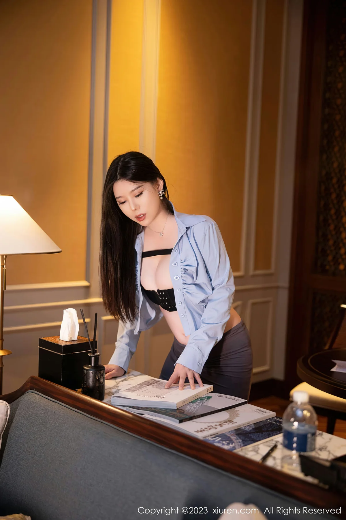 XiuRen 秀人 No.6196 白茹雪 魅惑黑丝性感写真 - 5