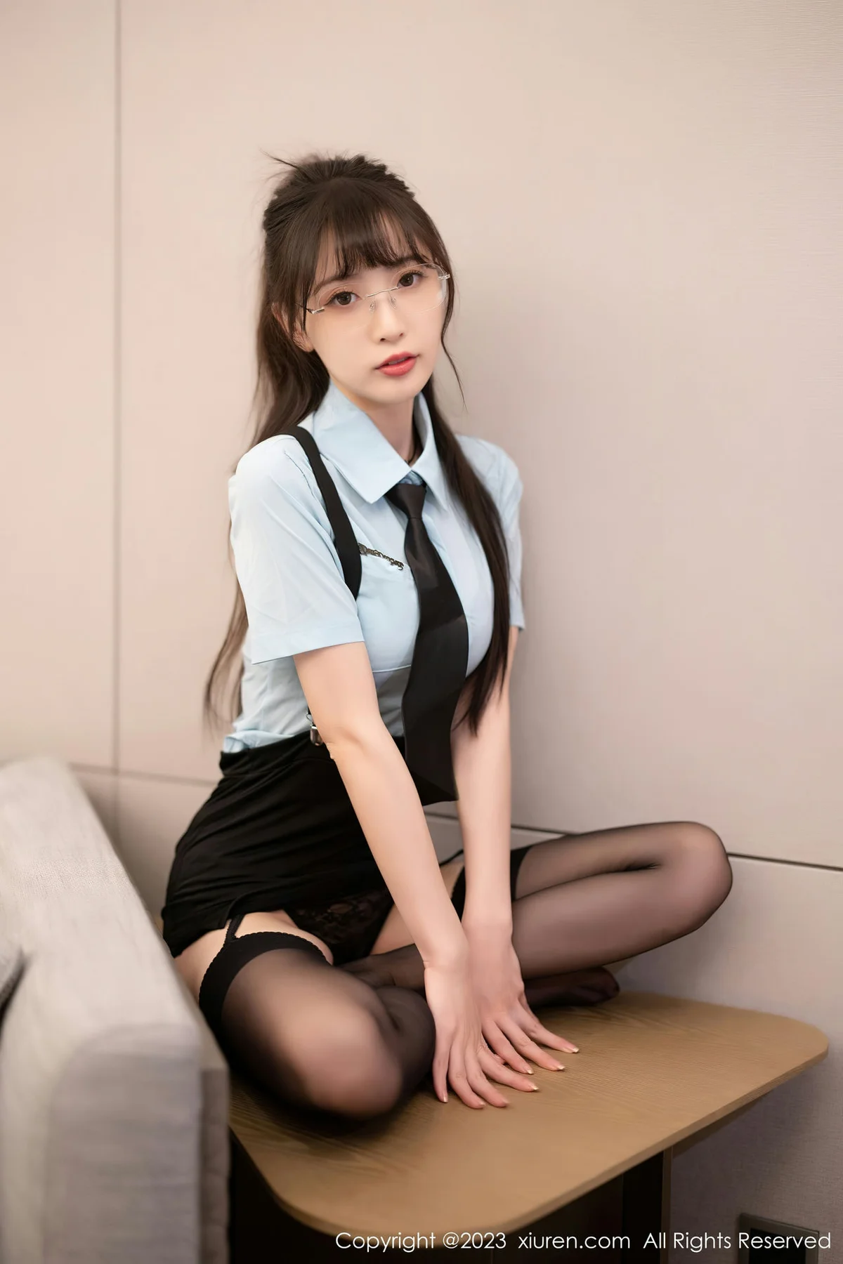 XiuRen 秀人 No.6208 林星阑 黑色蕾丝内衣海南岛旅拍 - 7