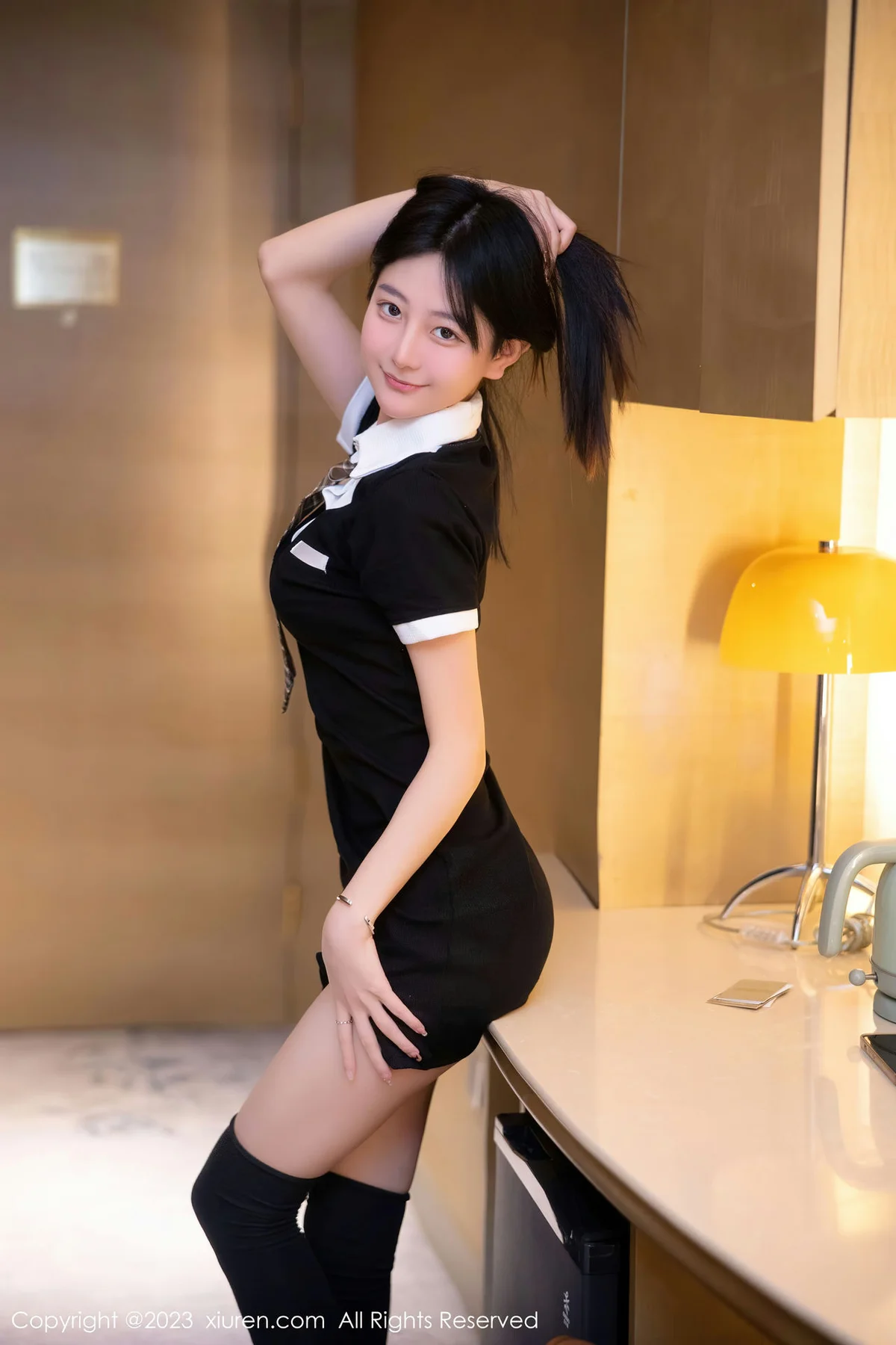 XiuRen 秀人 No.6210 谢小蒽 新人学生制服首套写真 - 4
