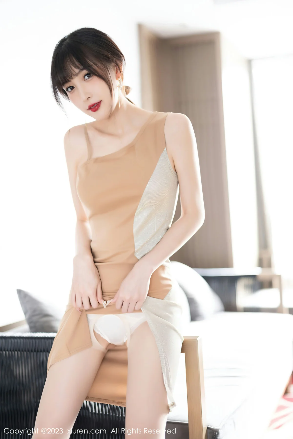 XiuRen 秀人 No.6236 林星阑 白色蕾丝内衣性感写真 - 8