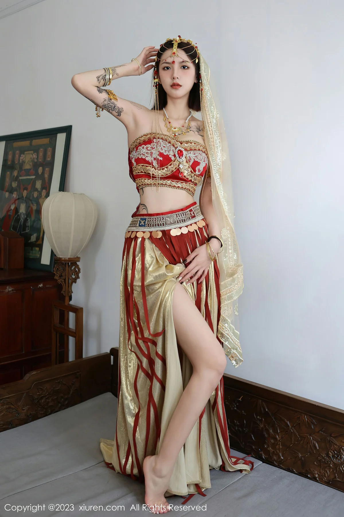 XiuRen 秀人 No.6240 乔一一 异域风情舞女性感写真 - 7