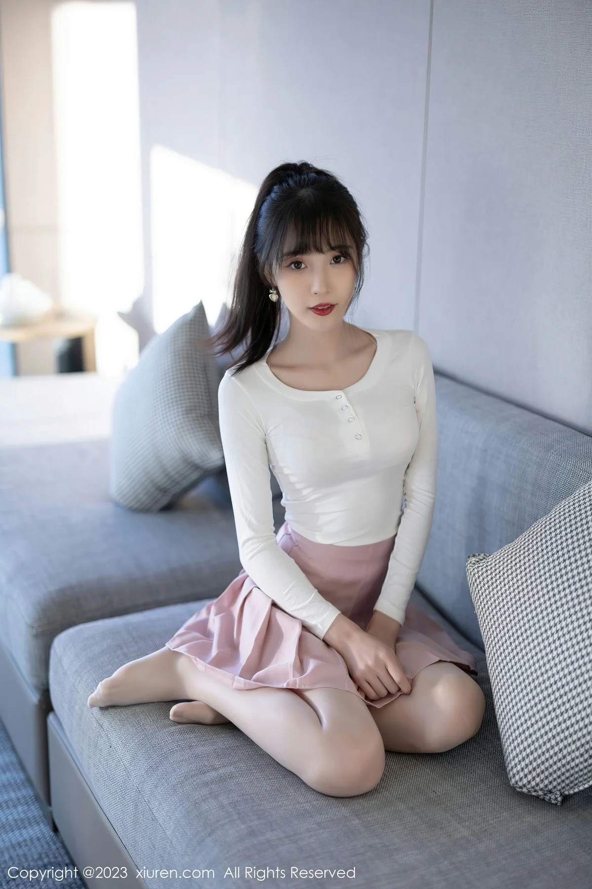 XiuRen 秀人 No.6263 林星阑 诱人白色丝袜海南旅拍 - 1