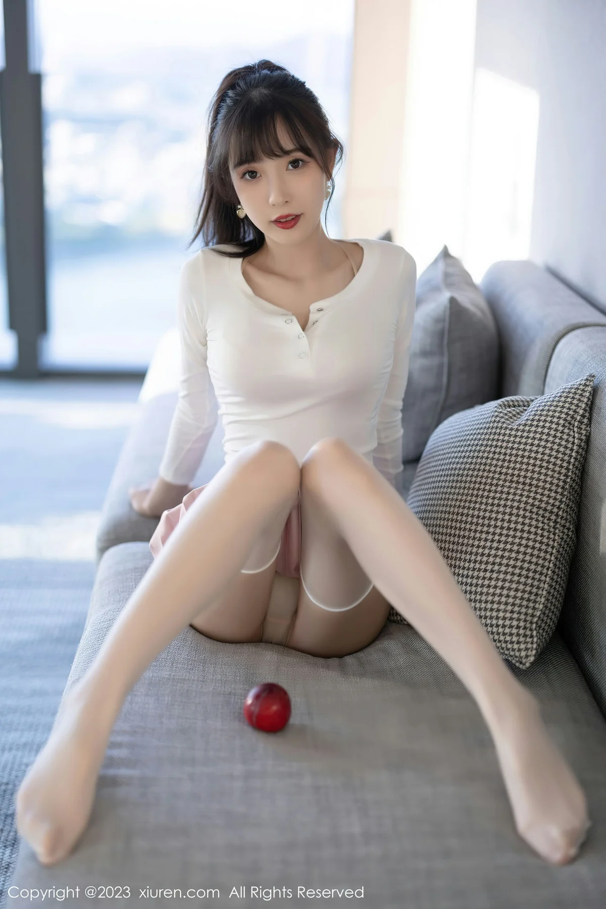 XiuRen 秀人 No.6263 林星阑 诱人白色丝袜海南旅拍 - 7