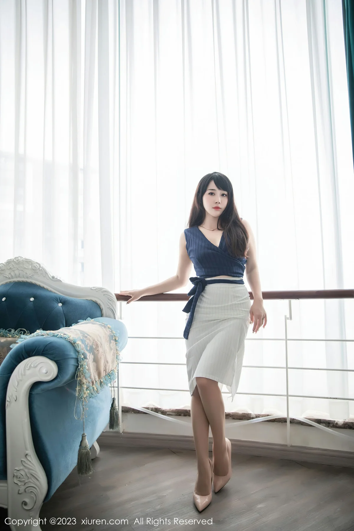 XiuRen 秀人 No.6272 严利娅Yuliya 性感魅惑黑丝写真 - 9