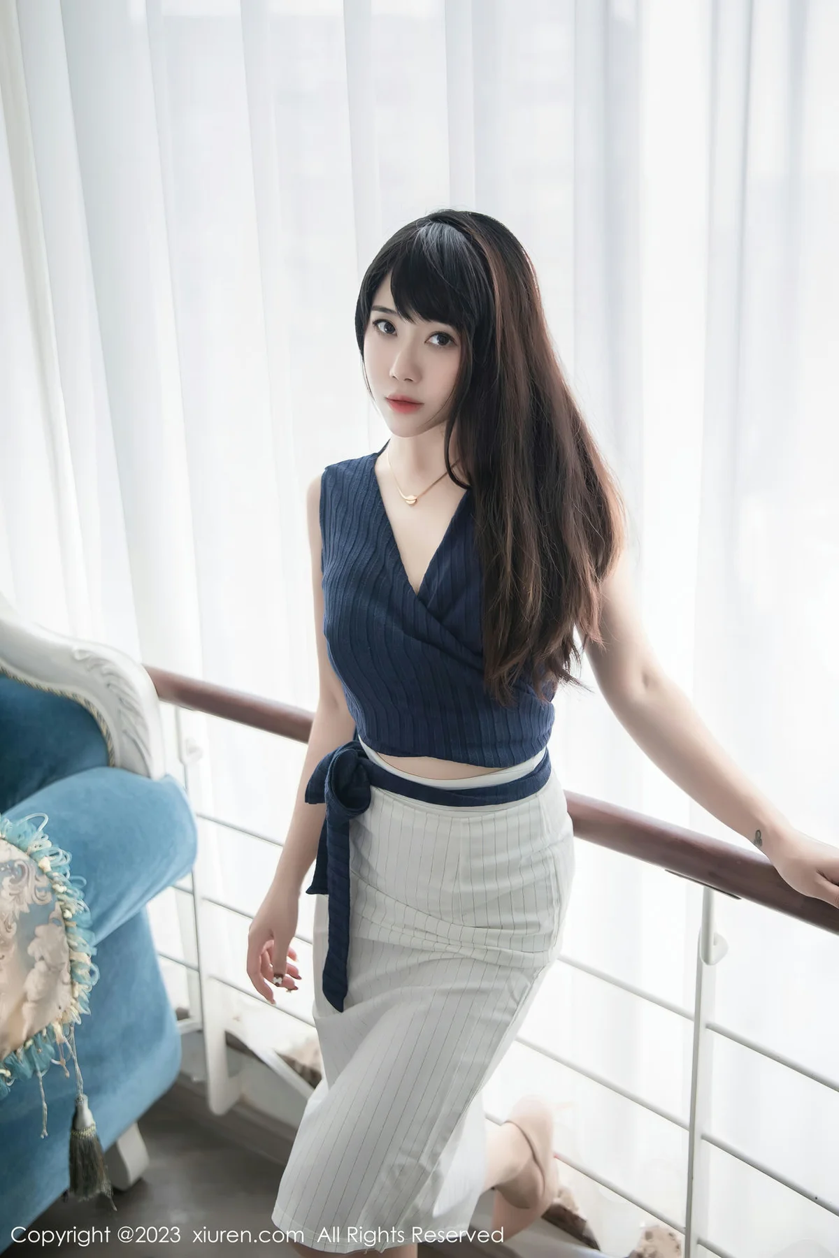 XiuRen 秀人 No.6272 严利娅Yuliya 性感魅惑黑丝写真 - 5