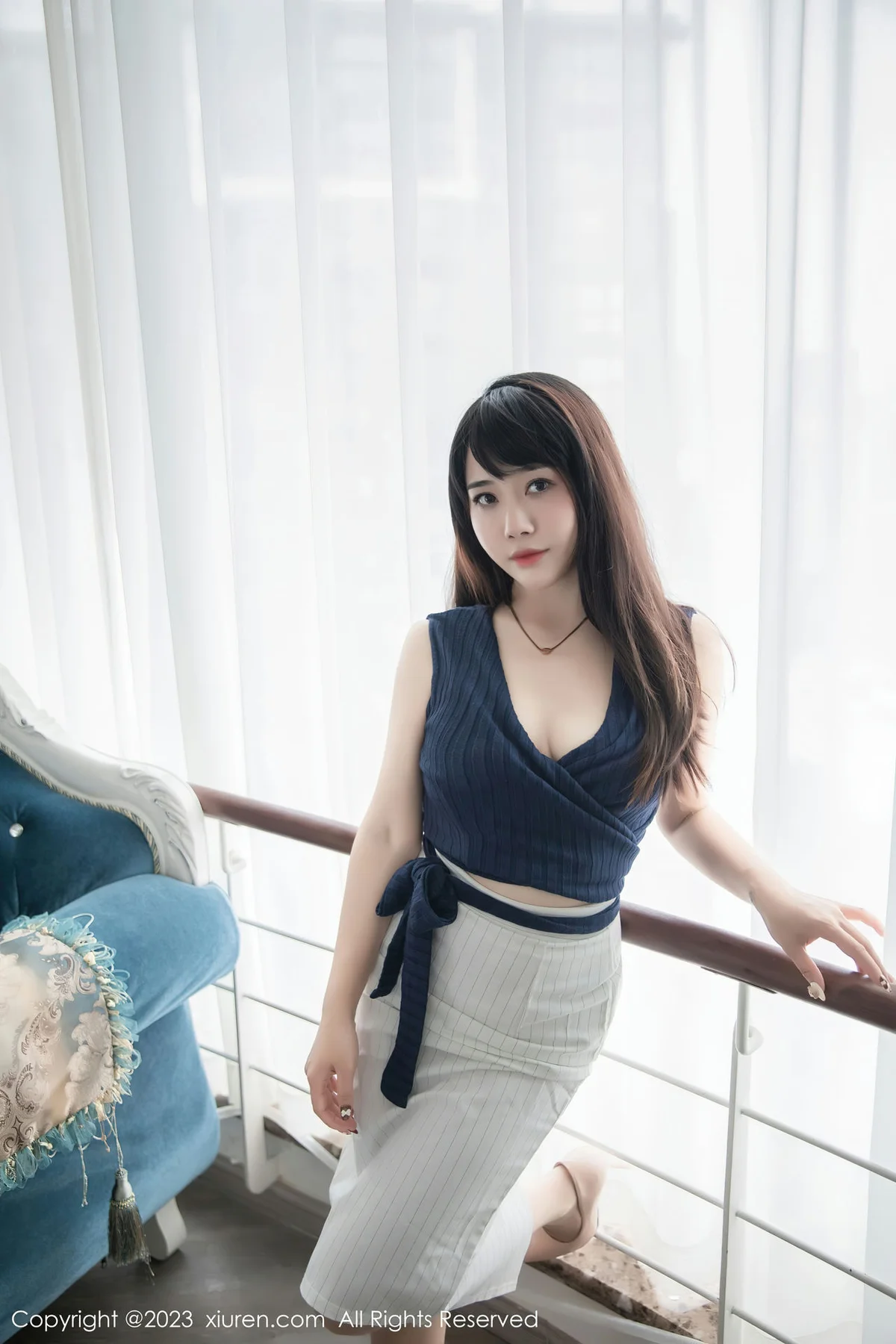 XiuRen 秀人 No.6272 严利娅Yuliya 性感魅惑黑丝写真 - 6