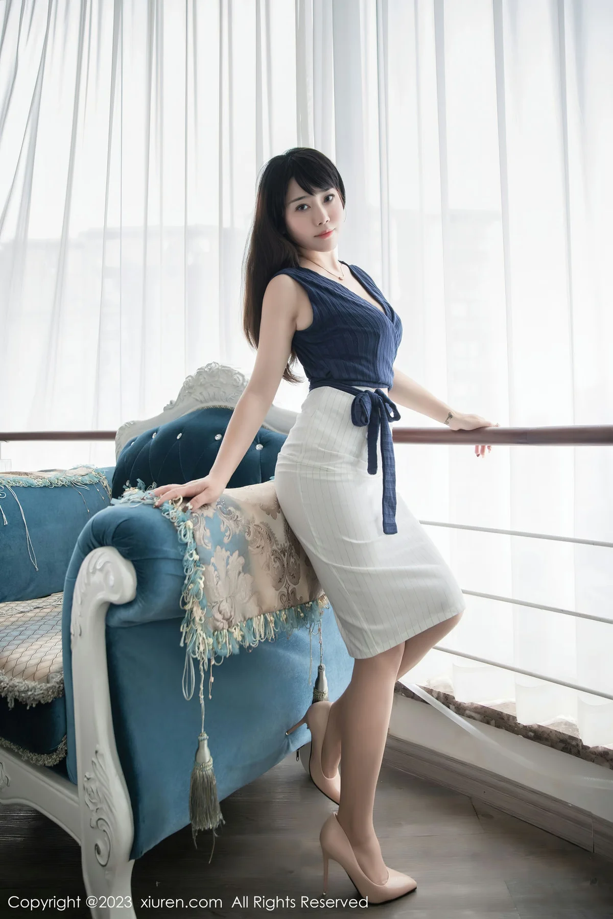 XiuRen 秀人 No.6272 严利娅Yuliya 性感魅惑黑丝写真 - 7