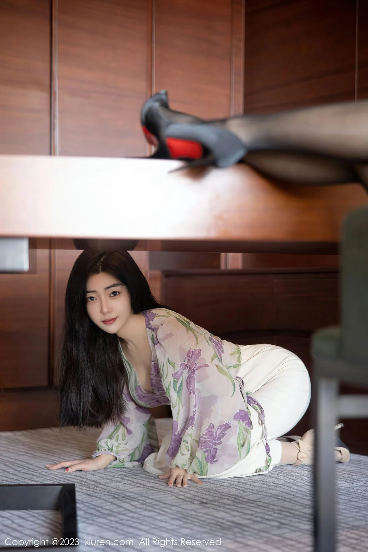 XiuRen 秀人 No.6279 星子柒kiki 白色短裙首套写真 - 5