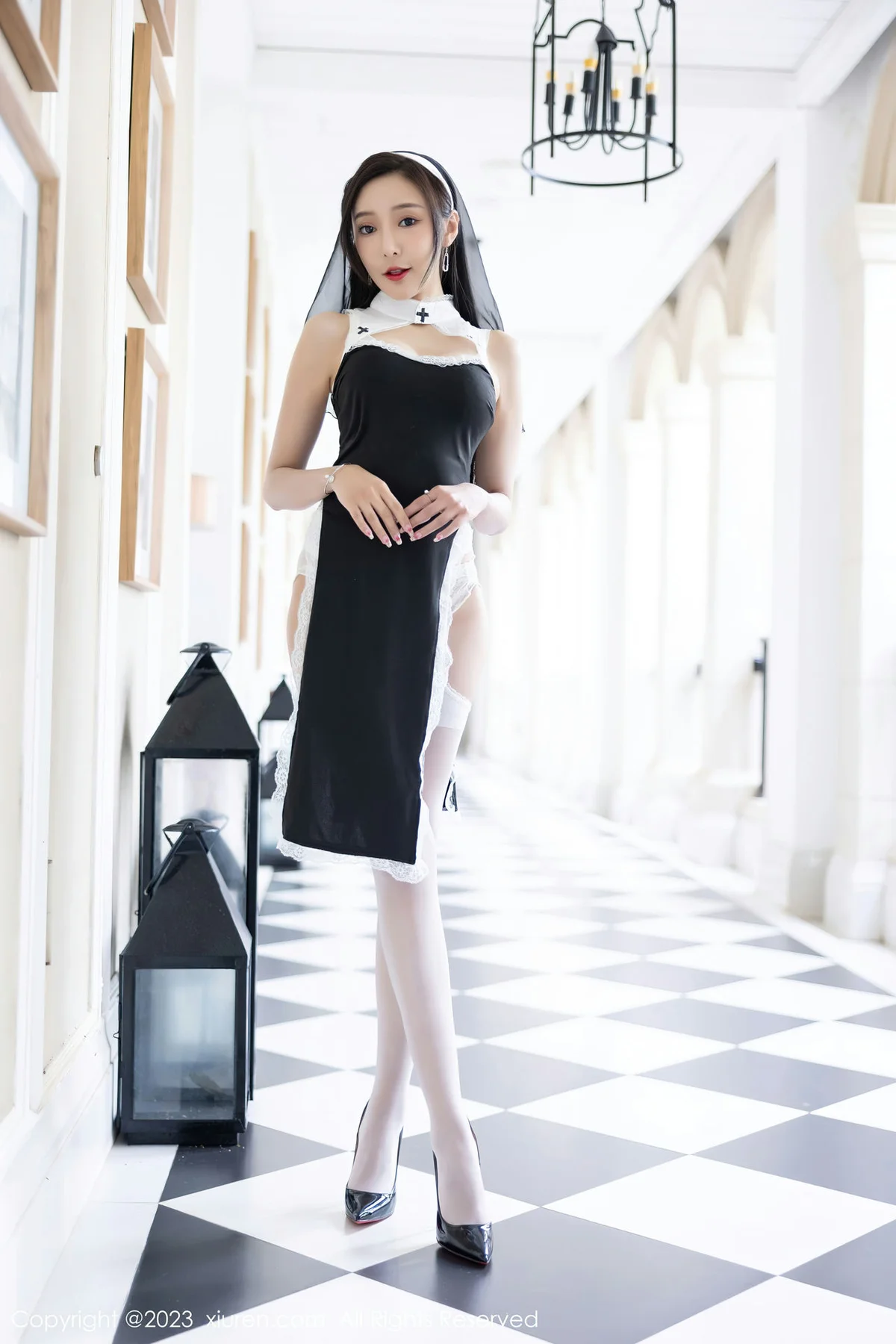 XiuRen 秀人 No.6284 王馨瑶yanni 白色蕾丝内衣海南岛旅拍 - 10