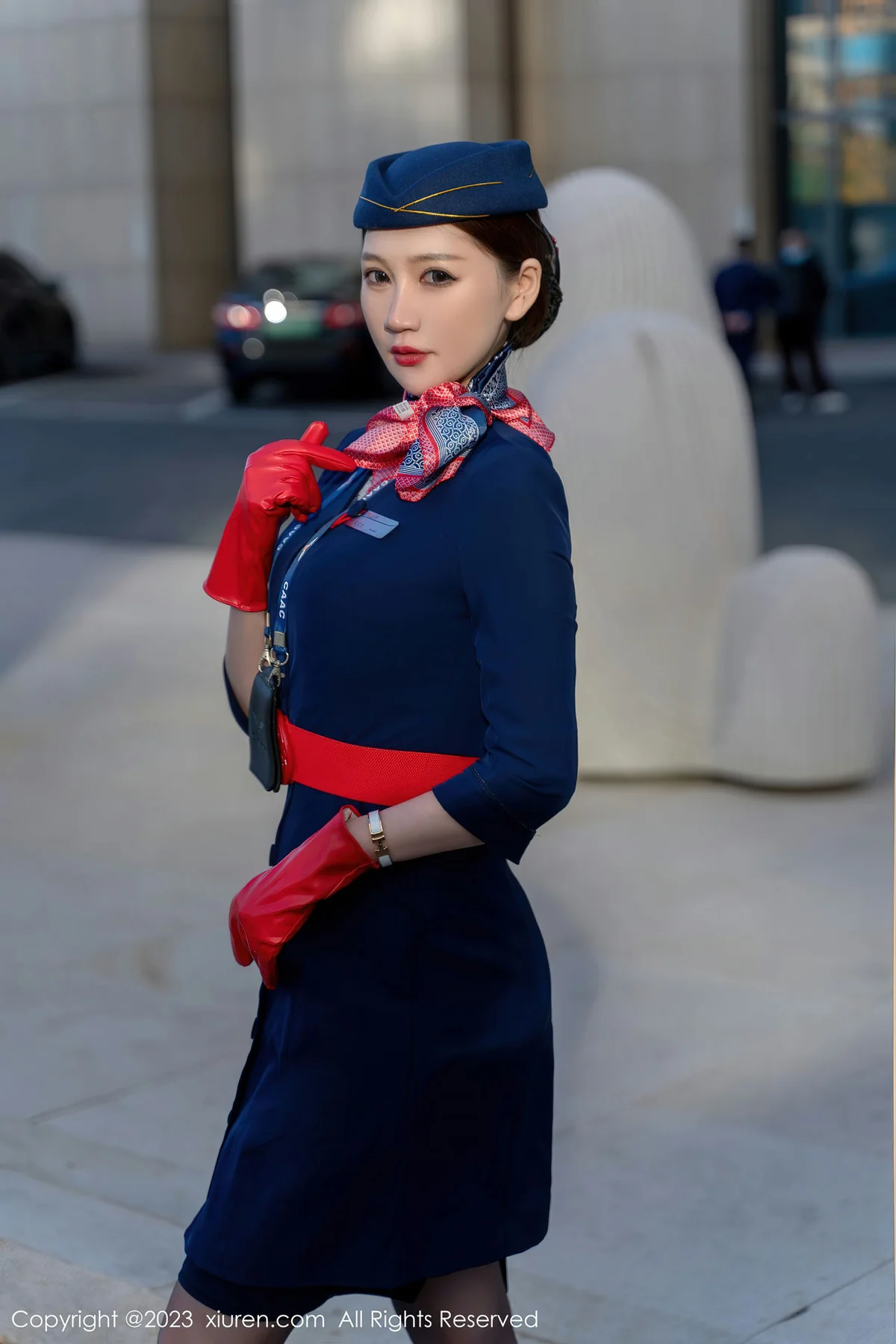 XiuRen 秀人 No.6288 顾乔楠Cora 空乘小姐姐直播系列阳朔旅拍1 - 10