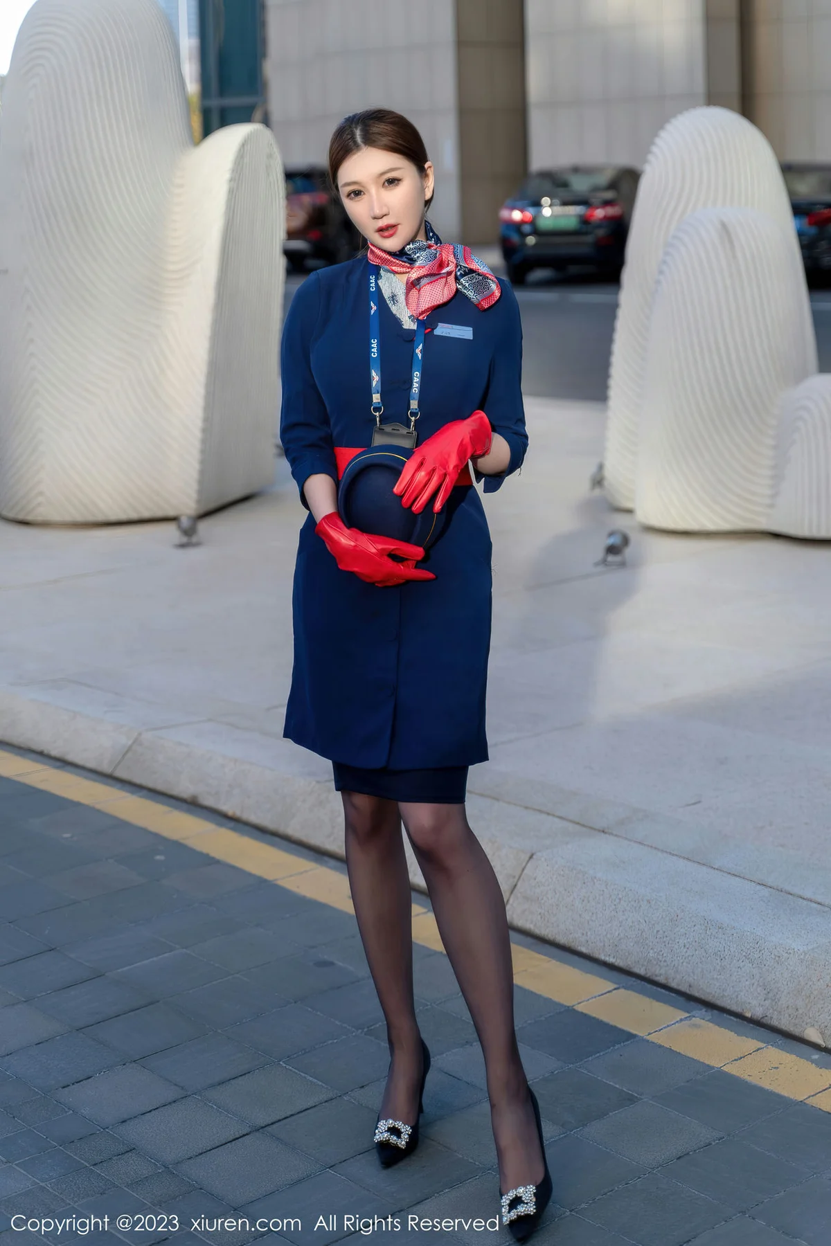 XiuRen 秀人 No.6288 顾乔楠Cora 空乘小姐姐直播系列阳朔旅拍1 - 1