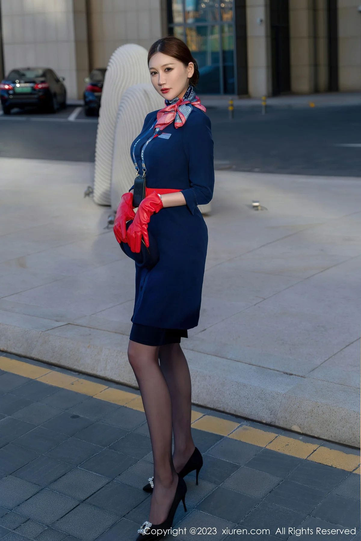 XiuRen 秀人 No.6288 顾乔楠Cora 空乘小姐姐直播系列阳朔旅拍1 - 3