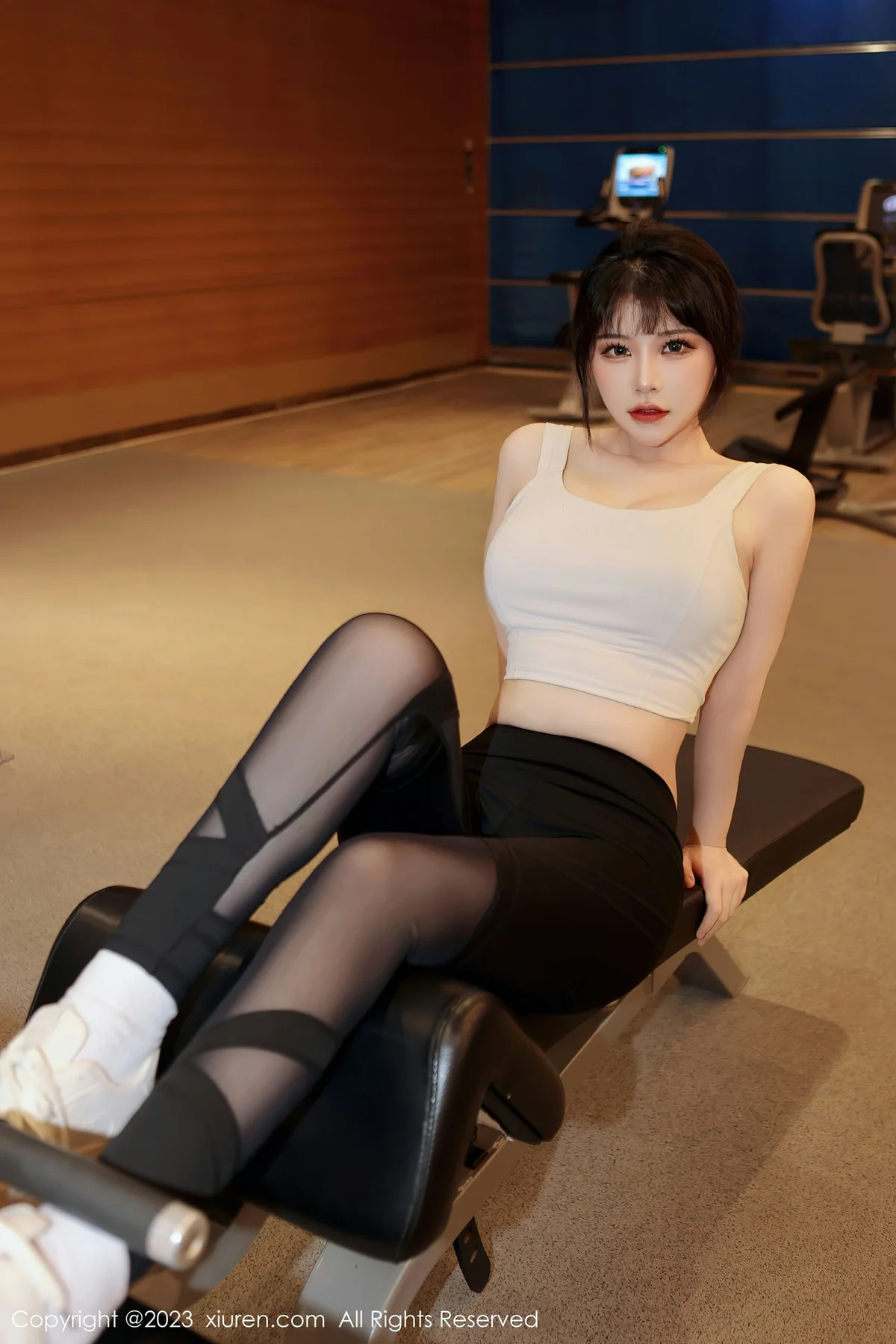 XiuRen 秀人 No.6289 桃桃子_ 健身房的故事性感写真3 - 1