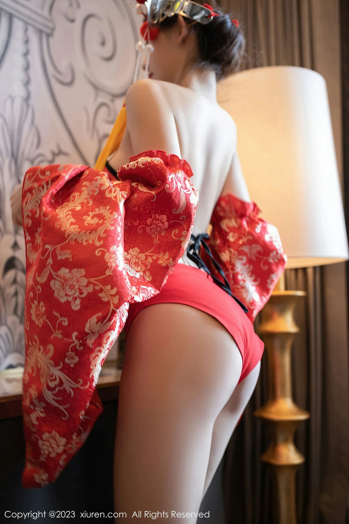 XiuRen 秀人 No.6308 就是阿朱啊 喜庆花嫁主题澳门旅拍111 - 5