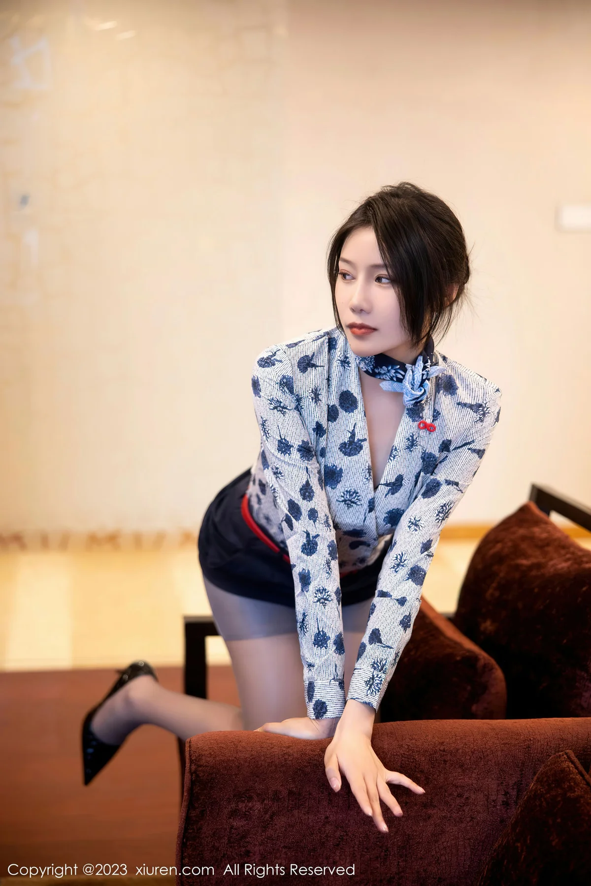 XiuRen 秀人 No.6338 王楚璇 空姐制服首套写真 - 4