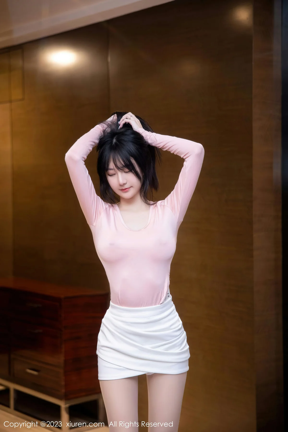 XiuRen 秀人 No.6367 谢小蒽 诱人原色丝袜性感写真11 - 9