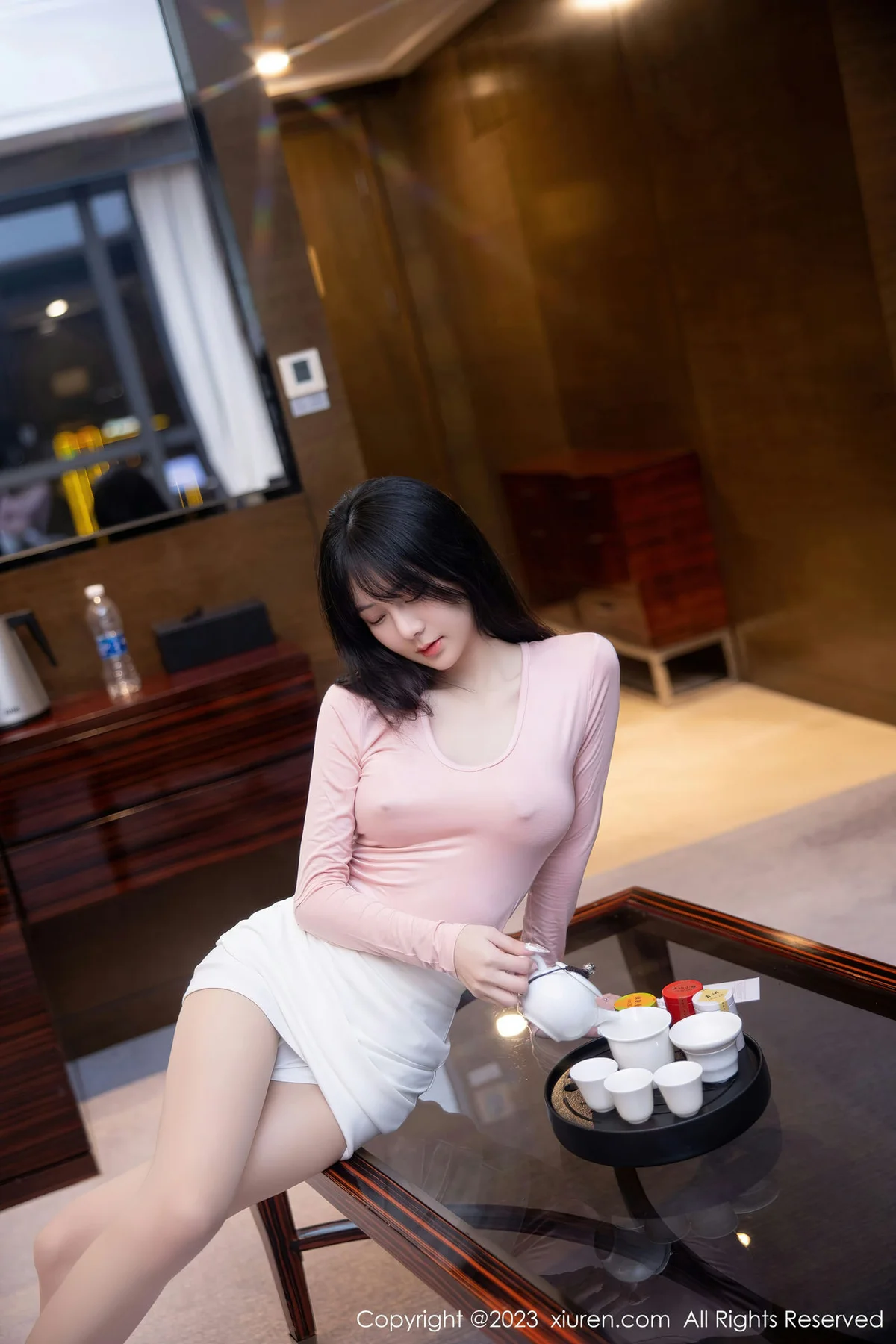 XiuRen 秀人 No.6367 谢小蒽 诱人原色丝袜性感写真11 - 5