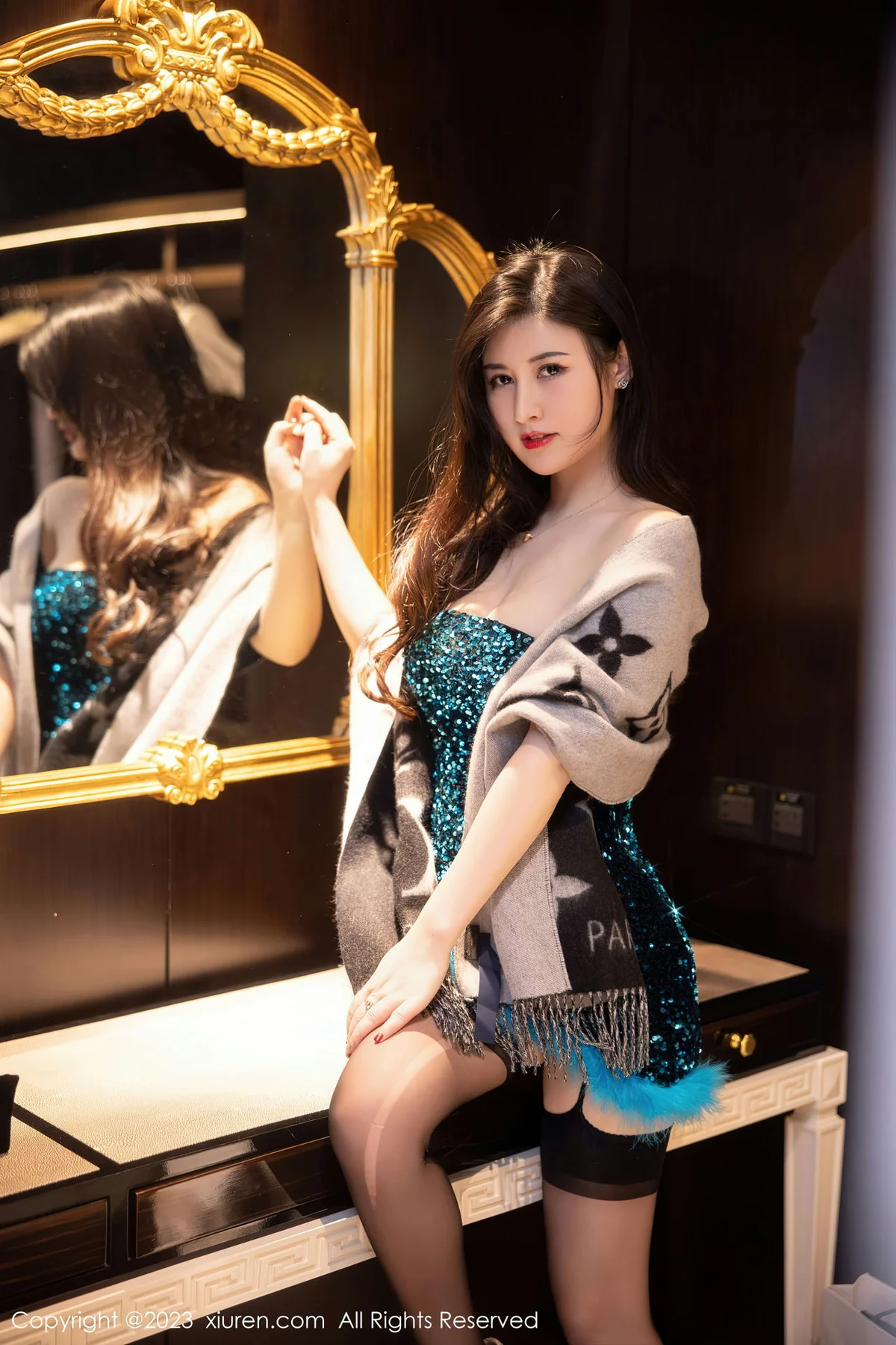 XiuRen 秀人 No.6384 诗诗kiki 蕾丝内衣性感写真 - 1