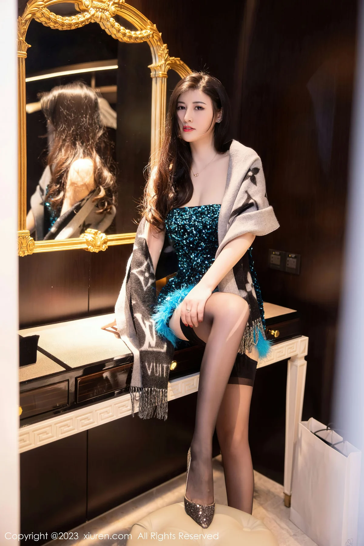 XiuRen 秀人 No.6384 诗诗kiki 蕾丝内衣性感写真 - 3