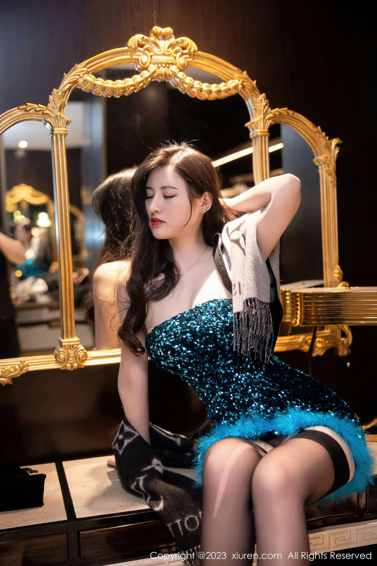 XiuRen 秀人 No.6384 诗诗kiki 蕾丝内衣性感写真 - 8