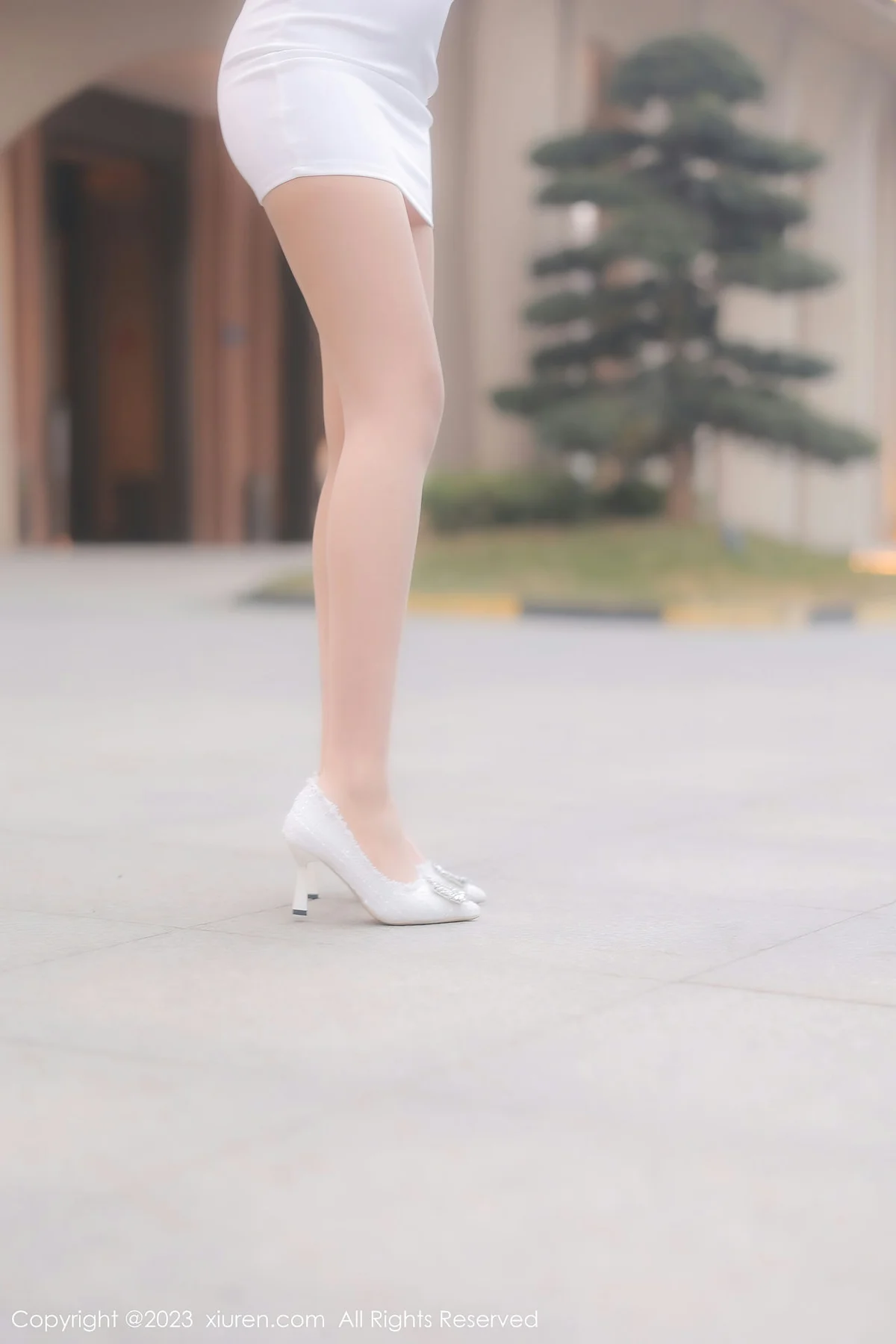 XiuRen 秀人 No.6389 江真真 白色蕾丝内衣性感写真 - 5