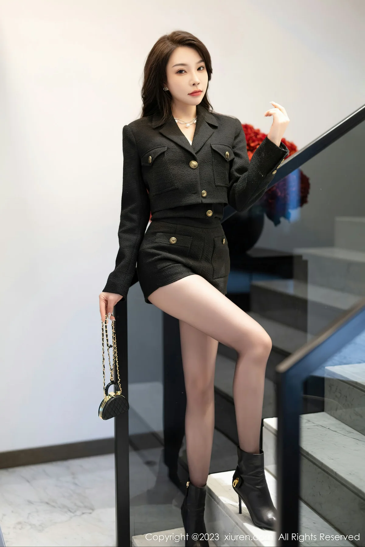 XiuRen 秀人 No.6399 徐莉芝Booty 轻透薄纱内衣性感写真1 - 7