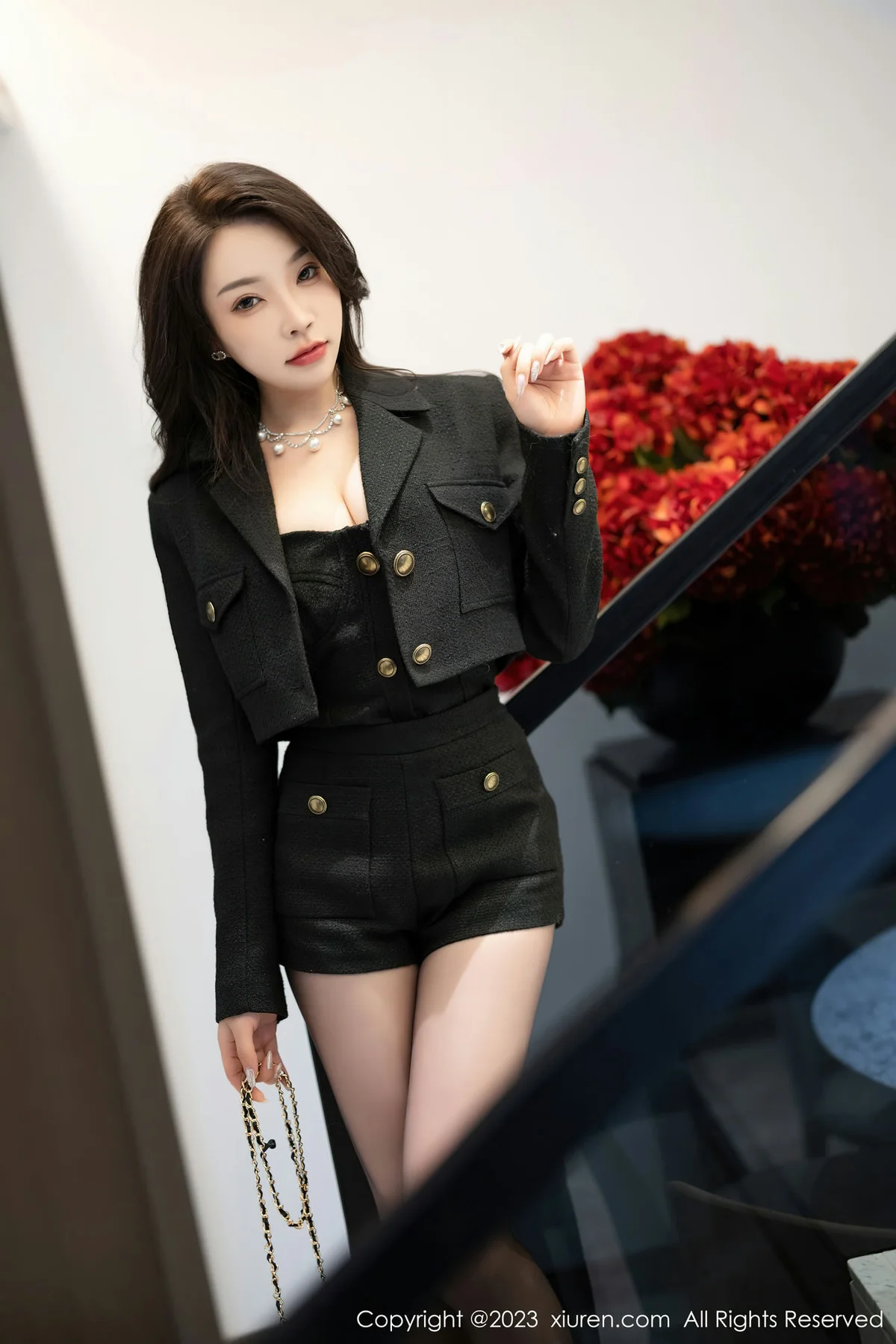 XiuRen 秀人 No.6399 徐莉芝Booty 轻透薄纱内衣性感写真1 - 8