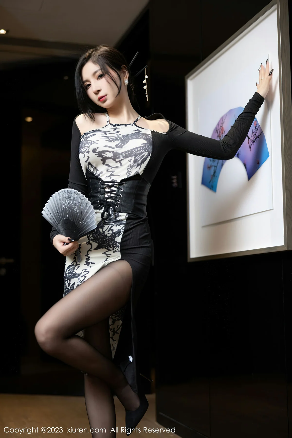 XiuRen 秀人 No.6406 小蛮妖Yummy 魅惑黑丝海南岛旅拍1 - 4