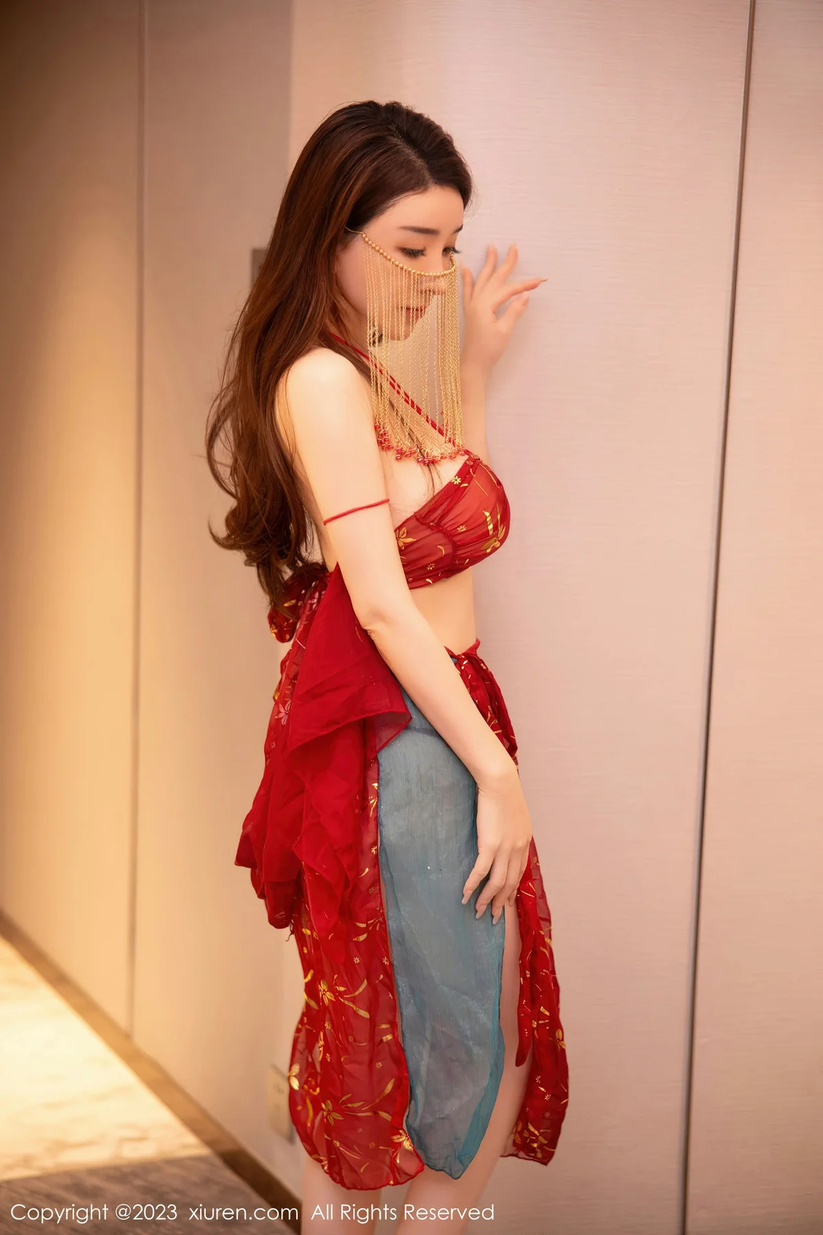 XiuRen 秀人 No.6412 雨儿1494 红色古装服饰性感写真11 - 5