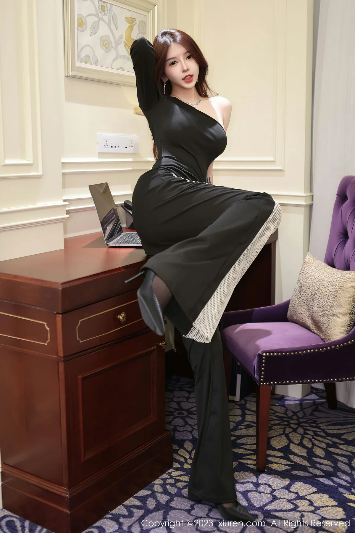 XiuRen 秀人 No.6417 玉兔miki 蕾丝与魅惑黑丝写真11 - 10