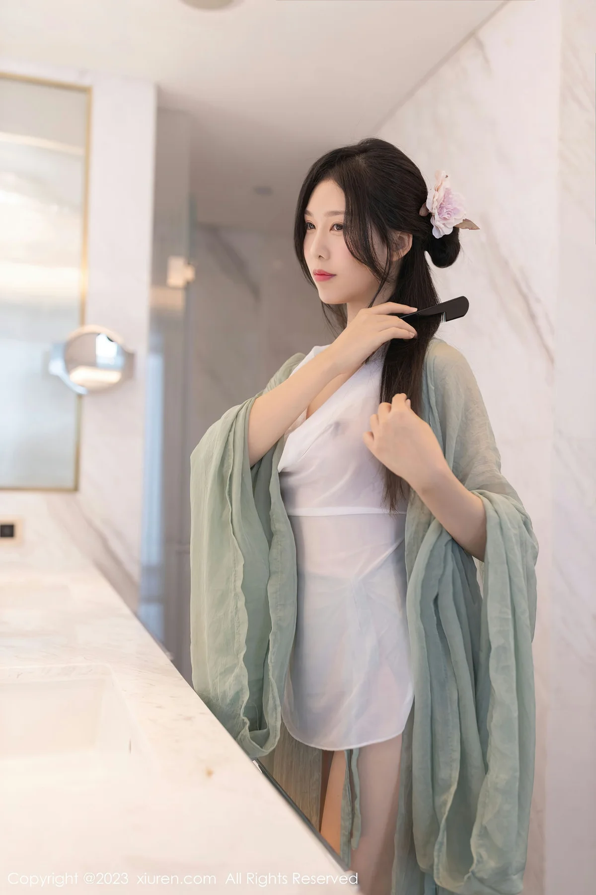 XiuRen 秀人 No.6420 利世 绿色古装性感写真33 - 10