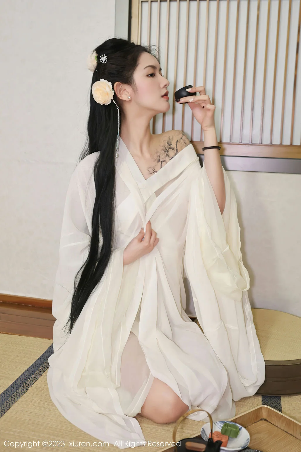 XiuRen 秀人 No.6430 乔一一 白纱轻透古装性感写真1 - 9