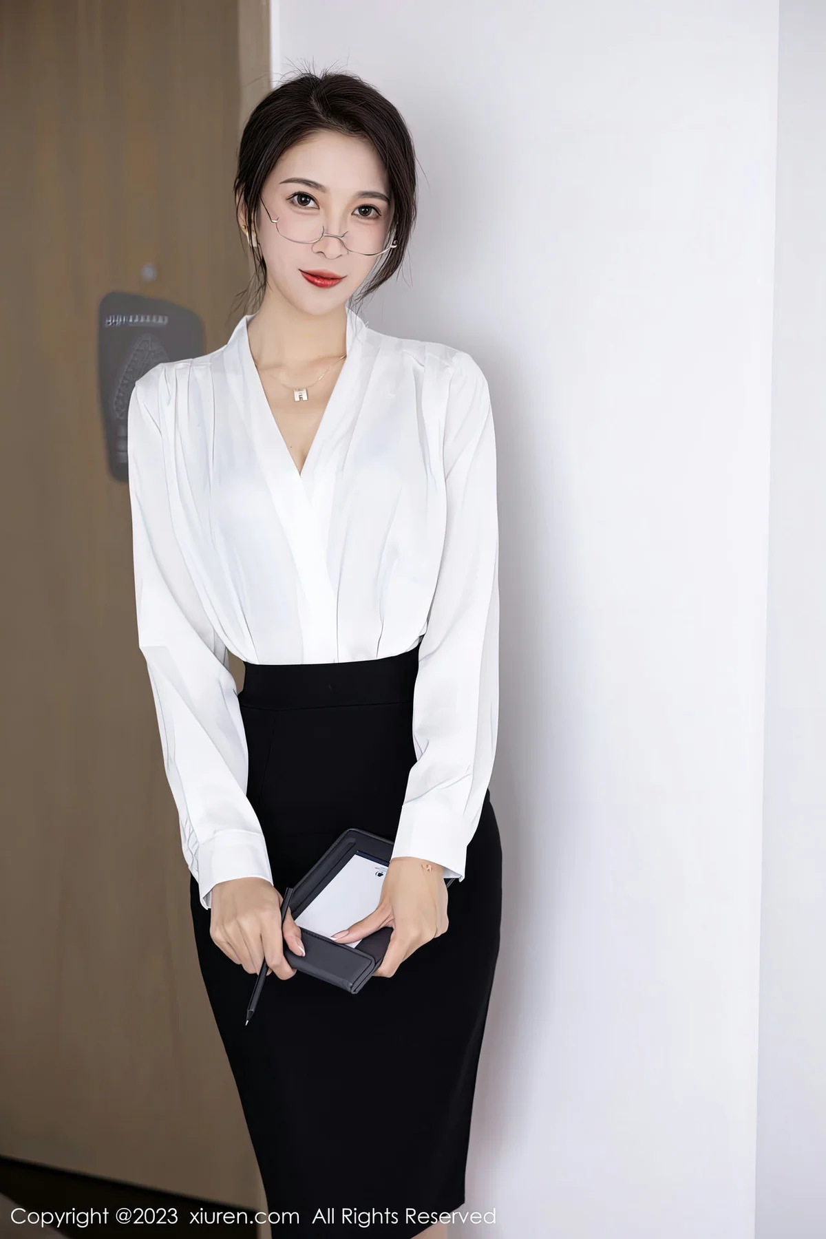 XiuRen 秀人 No.6439 林乐一 黑色蕾丝内衣性感写真1 - 1