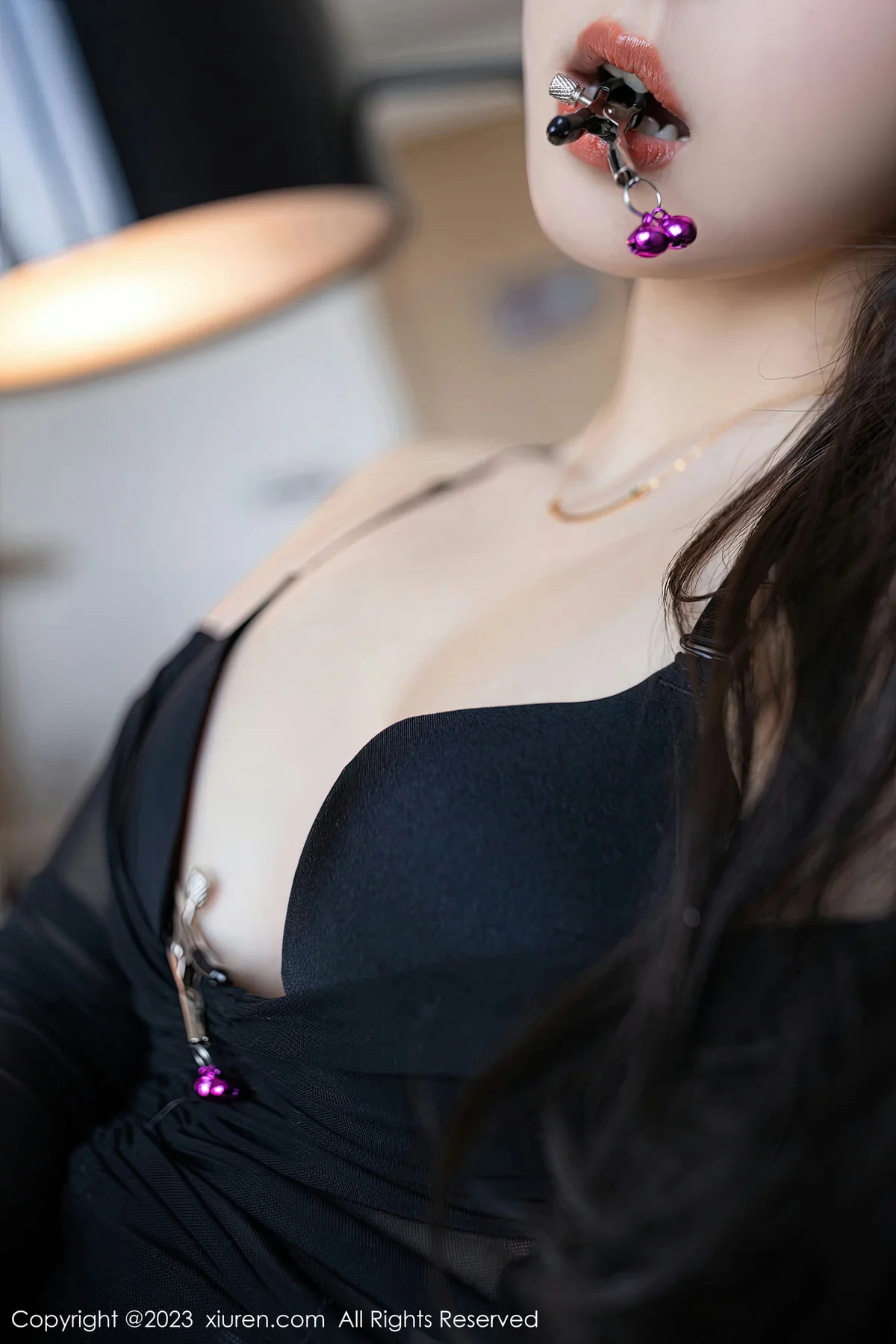 XiuRen 秀人 No.6442 唐安琪 黑色轻透网纱写真11 - 8