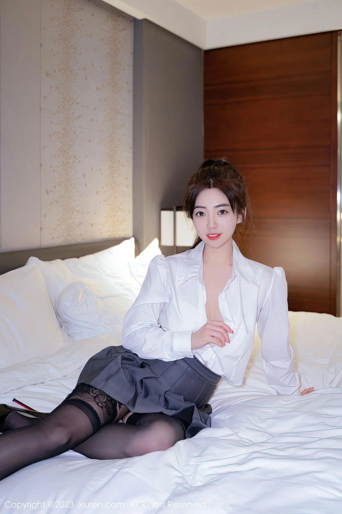 XiuRen 秀人 No.6444 星子柒kiki 魅惑黑丝第二套写真 - 3