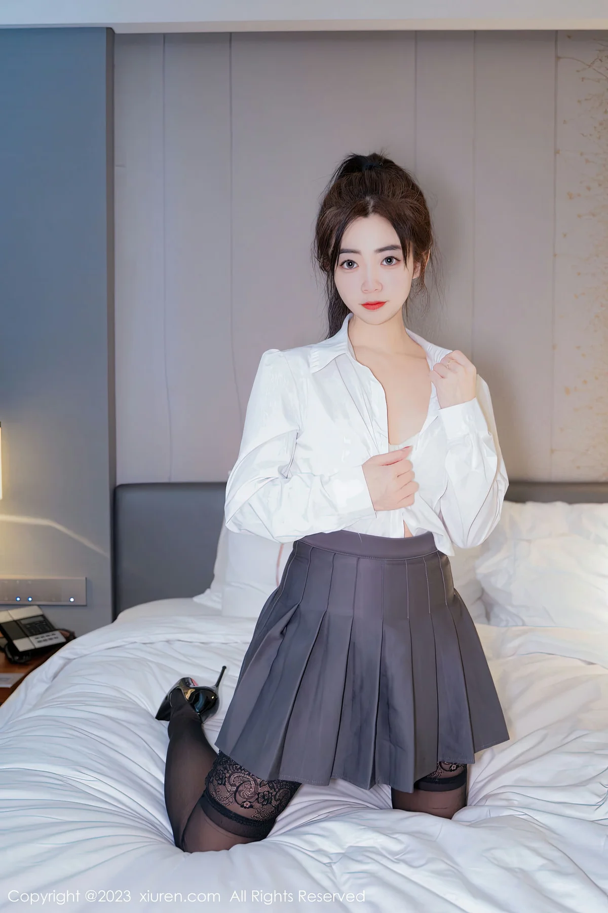 XiuRen 秀人 No.6444 星子柒kiki 魅惑黑丝第二套写真 - 4