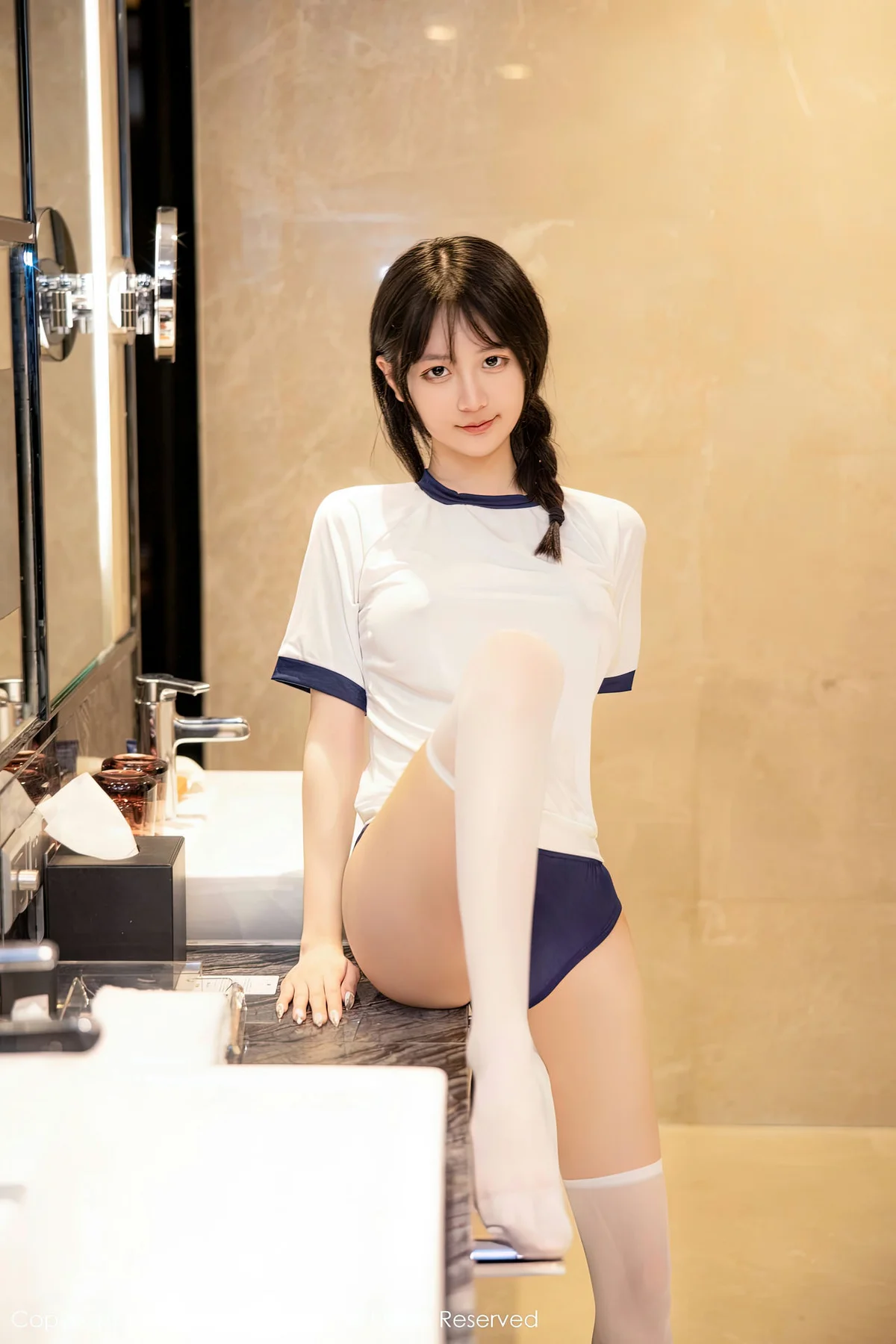 XiuRen 秀人 No.6447 谢小蒽 白色水手服性感写真111 - 3