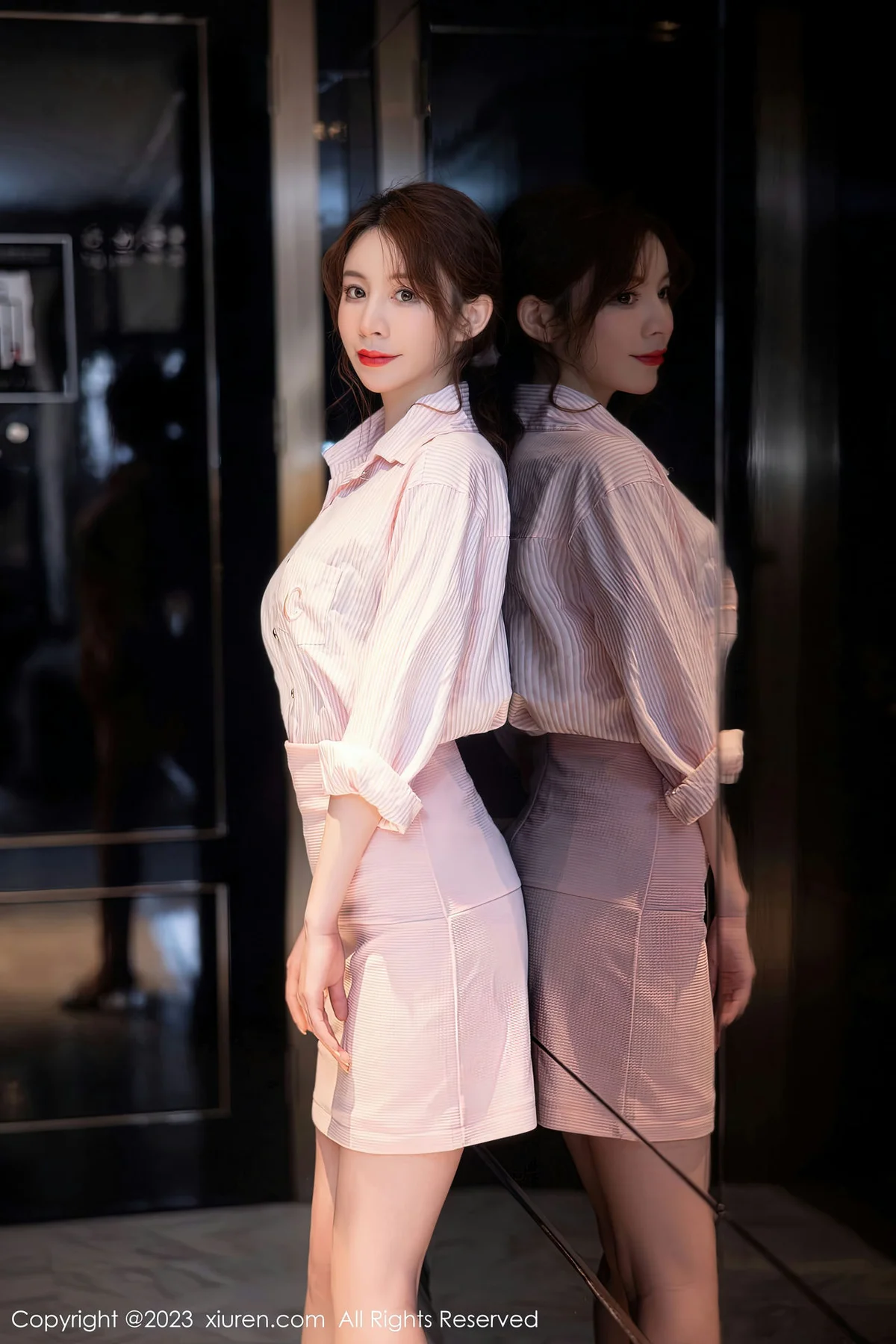 XiuRen 秀人 No.6451 yoo优优 黑色蕾丝内衣性感写真 - 6