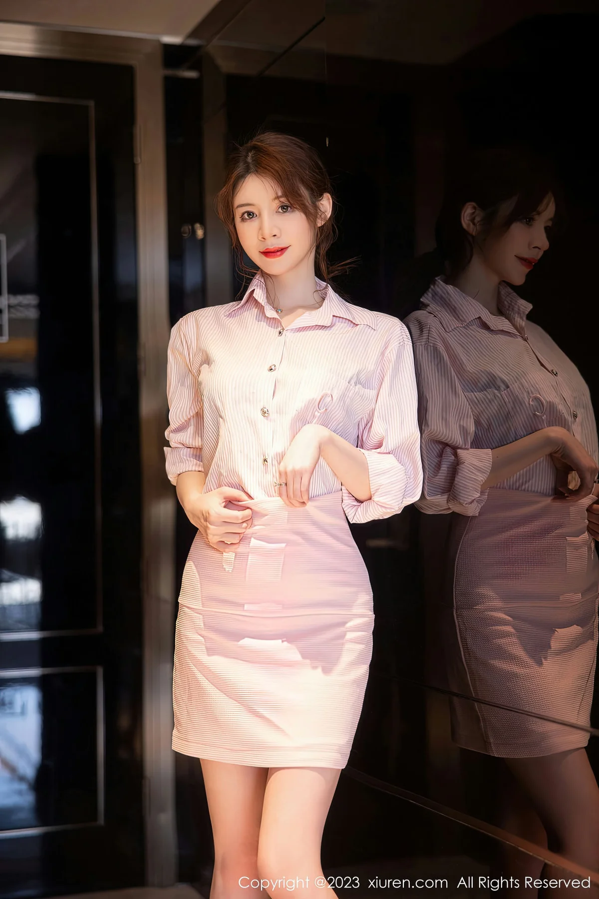 XiuRen 秀人 No.6451 yoo优优 黑色蕾丝内衣性感写真 - 10