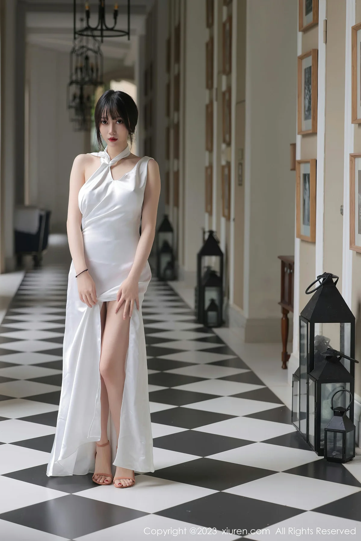 XiuRen 秀人 No.6466 玥儿玥er 白色长礼裙二月万宁旅拍 - 2