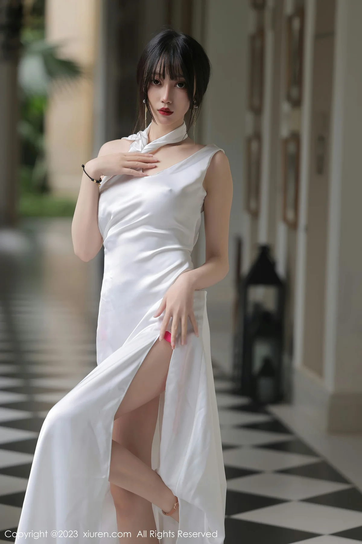XiuRen 秀人 No.6466 玥儿玥er 白色长礼裙二月万宁旅拍 - 7