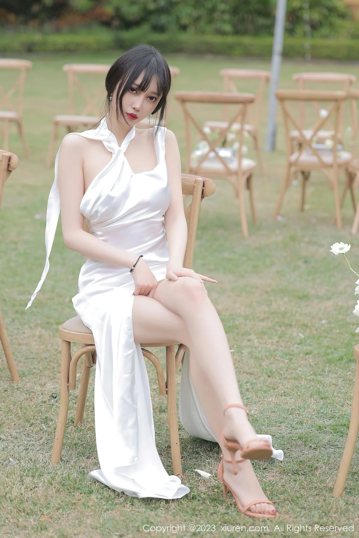 XiuRen 秀人 No.6466 玥儿玥er 白色长礼裙二月万宁旅拍 - 8