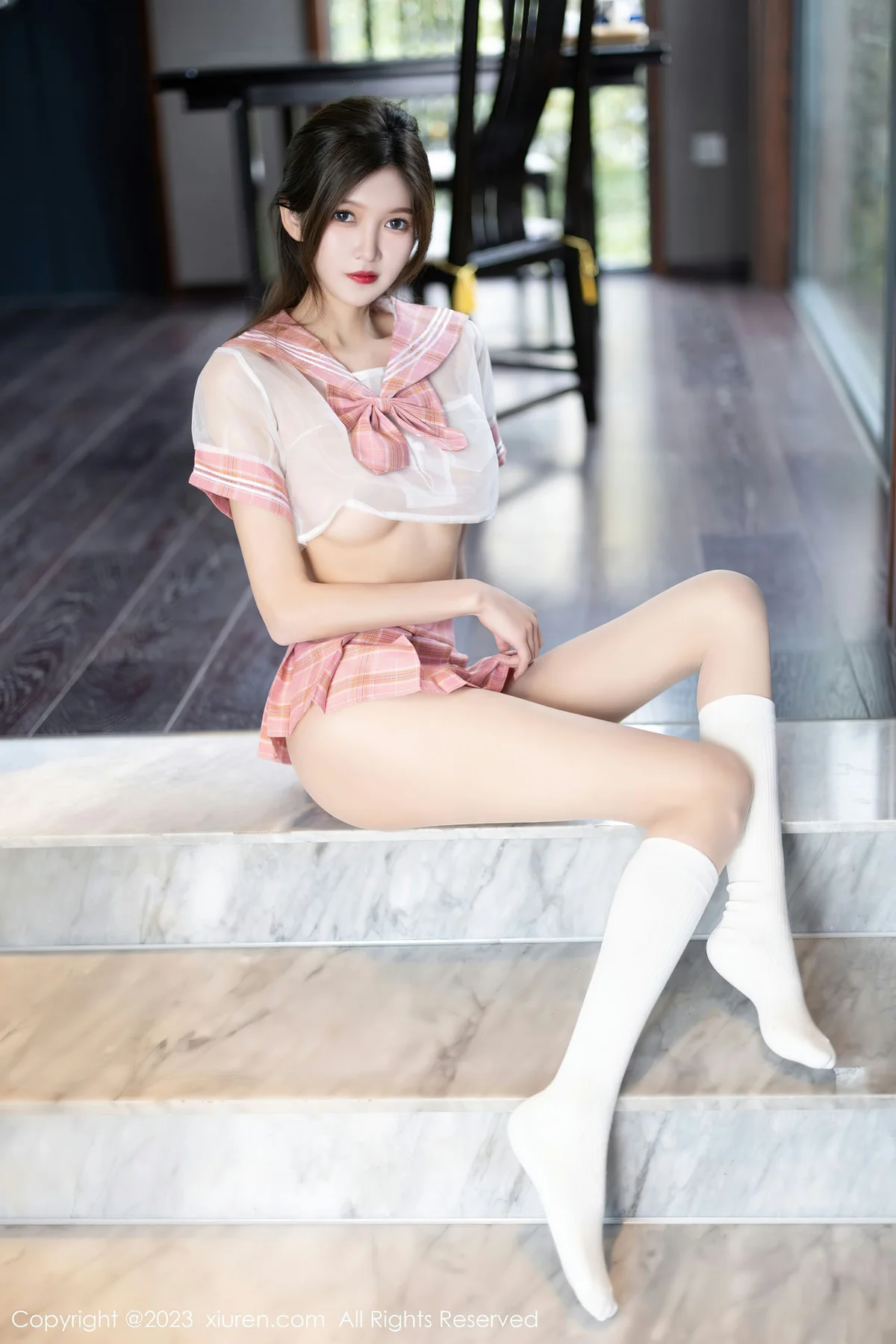 XiuRen 秀人 No.6517 程程程- 粉色轻透薄纱海南岛旅拍1 - 9