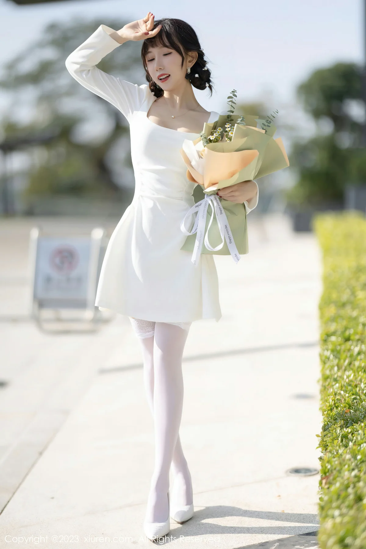 XiuRen 秀人 No.6528 波巧酱 蕾丝内衣海南岛旅拍 - 1